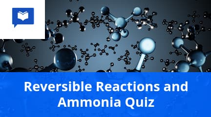 Reversible reactions and ammonia quiz