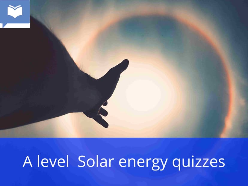 A level Solar System Quizzes