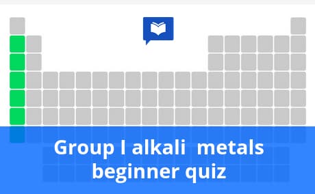 Group I alkali metals beginner quiz